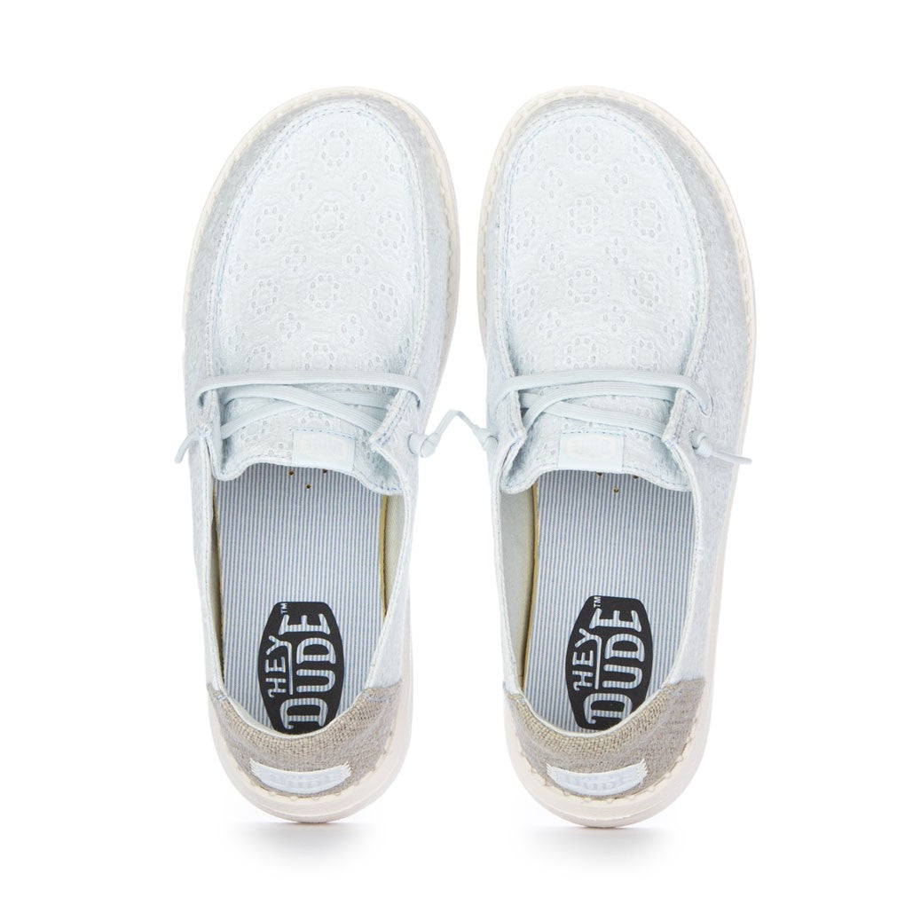 WENDY EYELET LACE  AZZURRO CHIARO