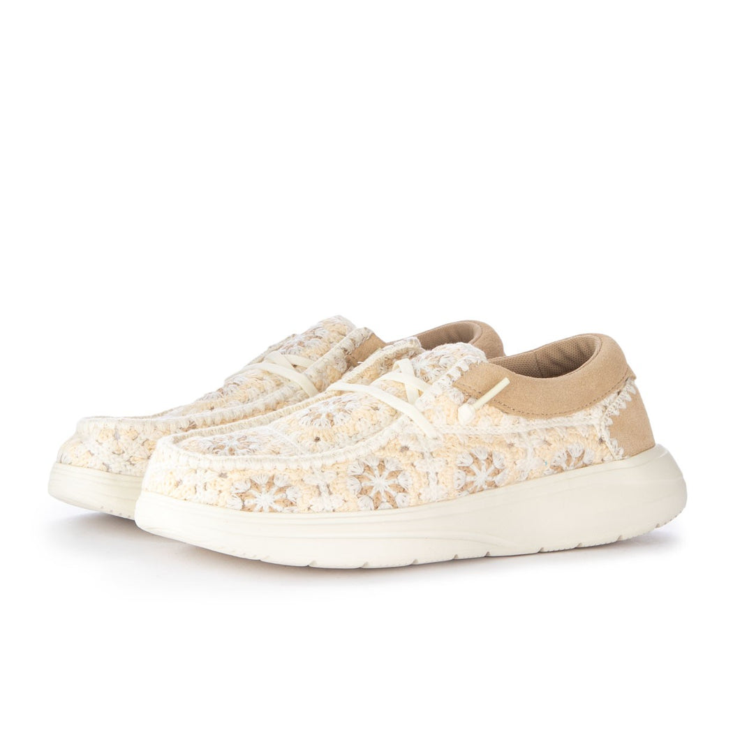 WENDY COMF COTTAGE CROCHET  BEIGE\MARRONE