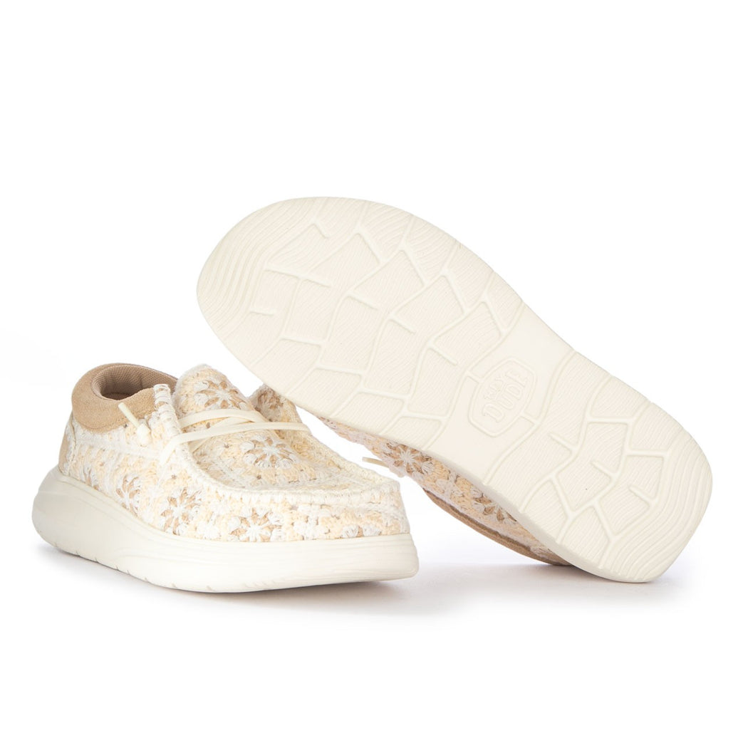 WENDY COMF COTTAGE CROCHET  BEIGE\MARRONE