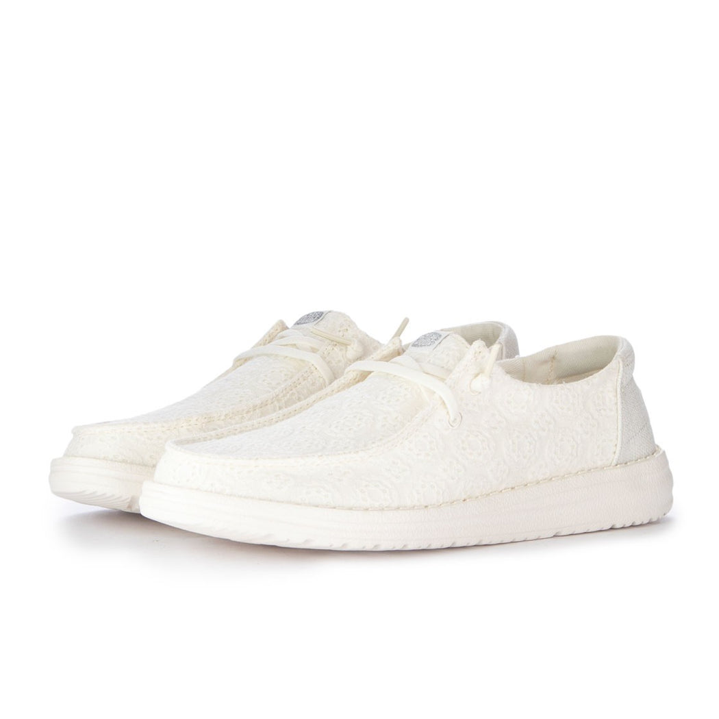 WENDY EYELET LACE  BIANCO