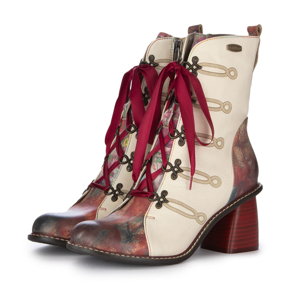 EVCAO 01E  BEIGE/ROSSO