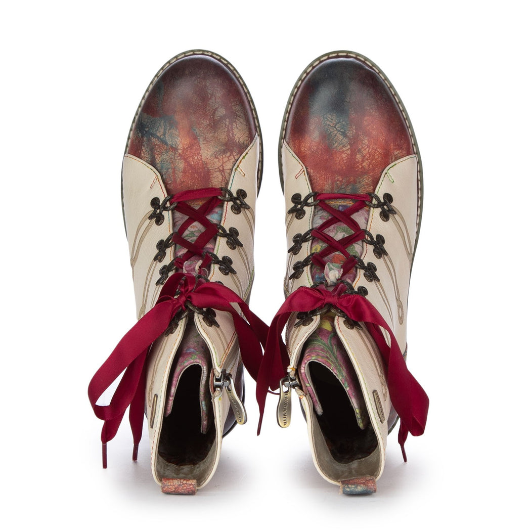 EVCAO 01E  BEIGE/ROSSO