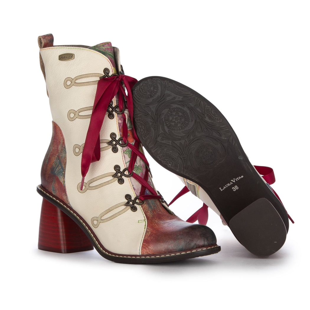 EVCAO 01E  BEIGE/ROSSO