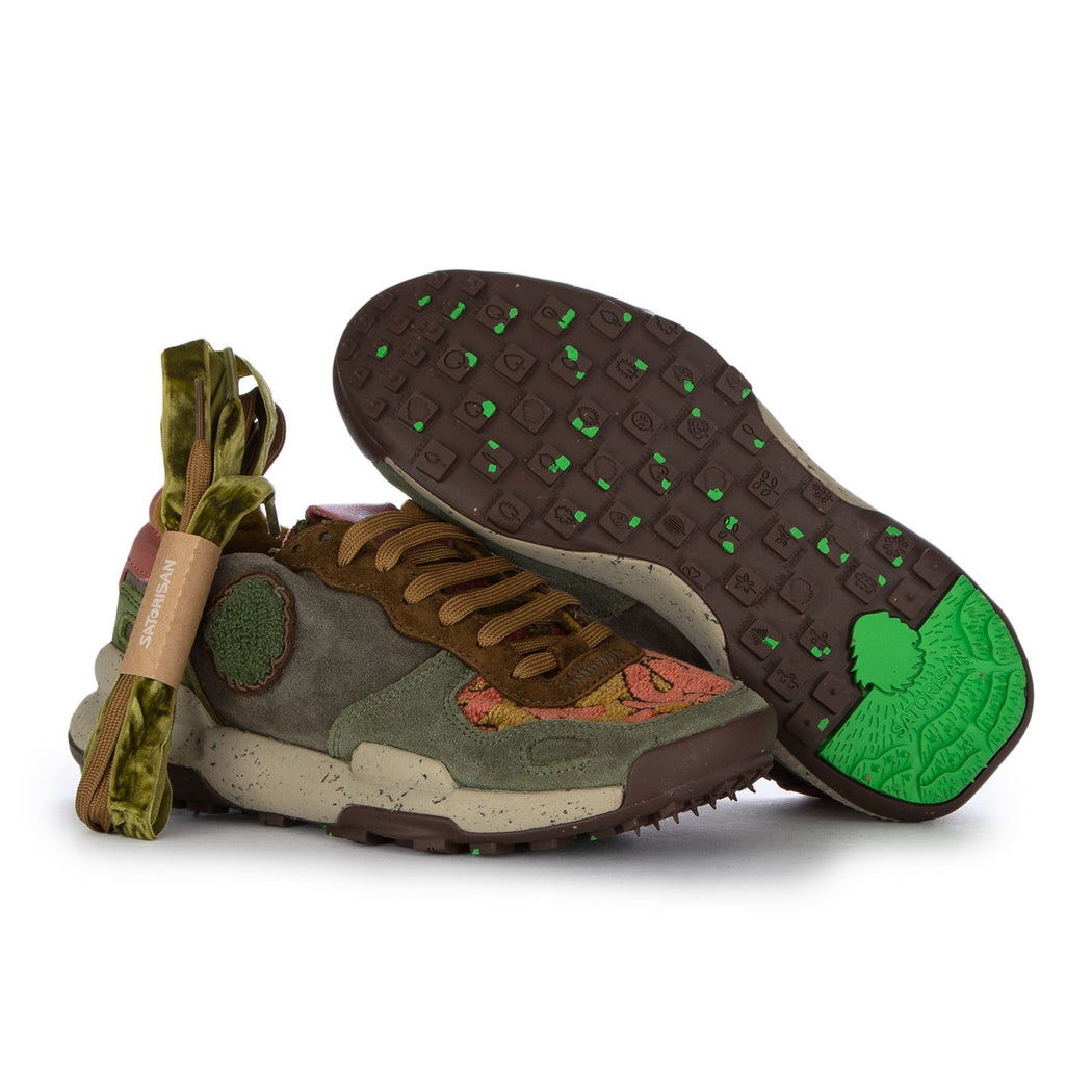 CHACRONA SUEDE KLIM GREEN  VERDE\MARRONE