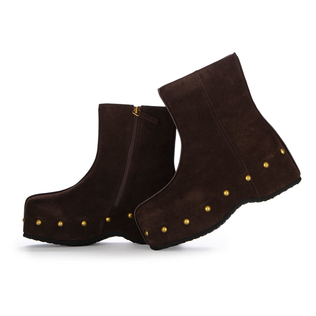 CAROLA-N3 SUEDE TDM  MARRONE