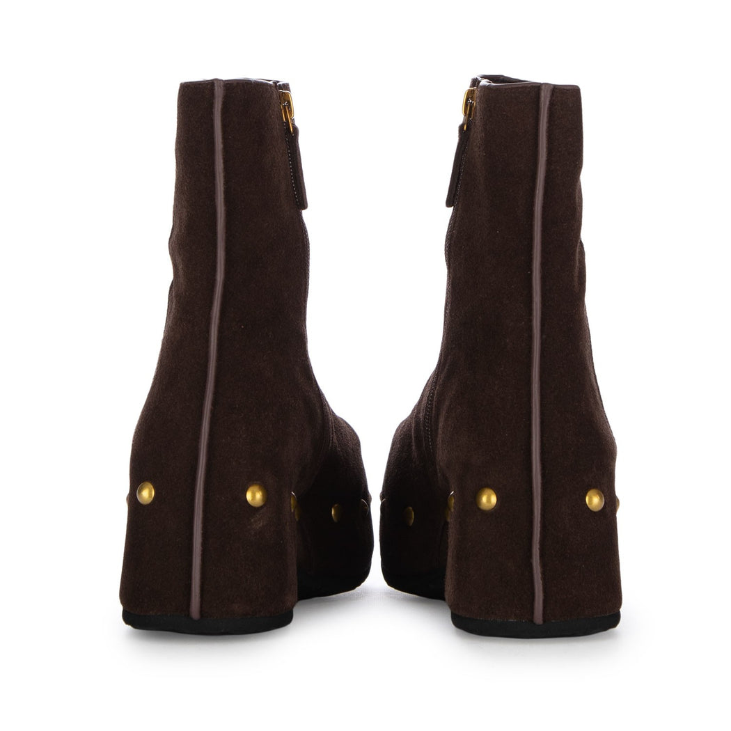 CAROLA-N3 SUEDE TDM  MARRONE