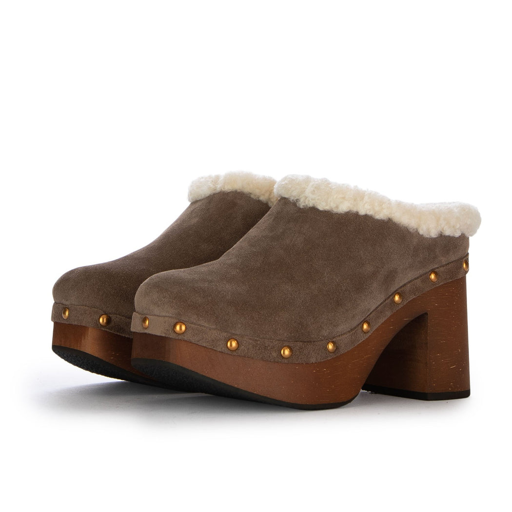 EVA-M1 SUEDE TAUPE  MARRONE