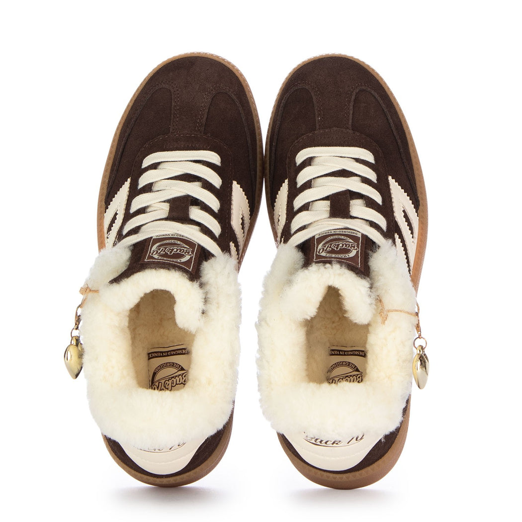108055-000003 XXL SUEDE COFFE\BUTTER  MARRONE