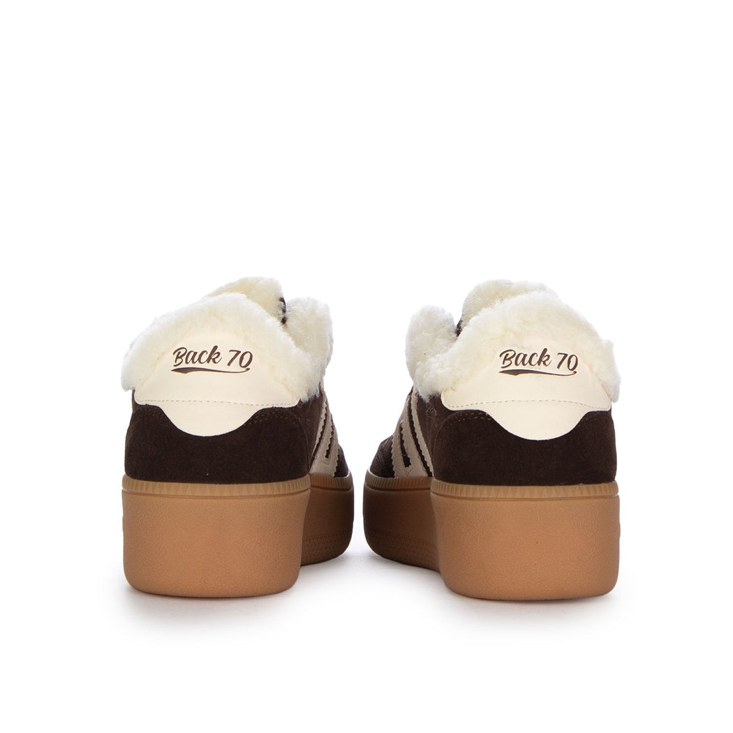 108055-000003 XXL SUEDE COFFE\BUTTER  MARRONE