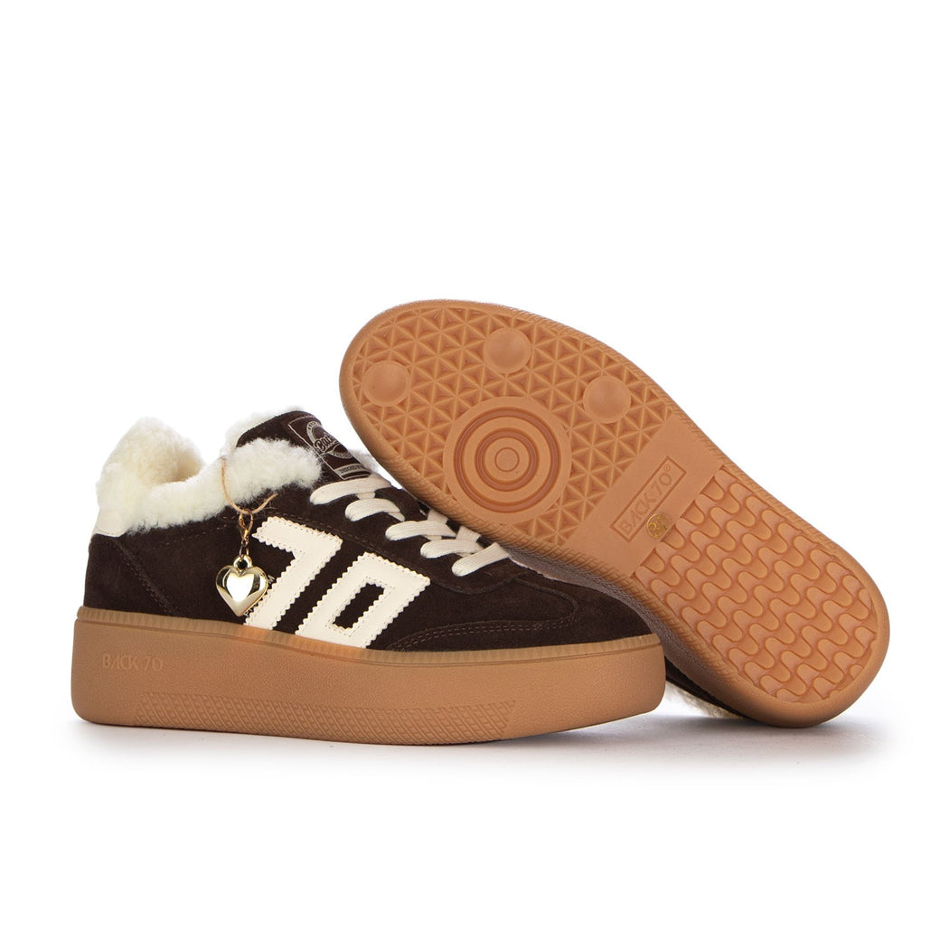 108055-000003 XXL SUEDE COFFE\BUTTER  MARRONE