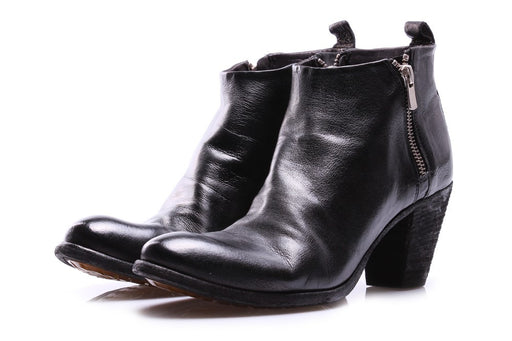 OFFICINE CREATIVE womens black leather Ankle boots 