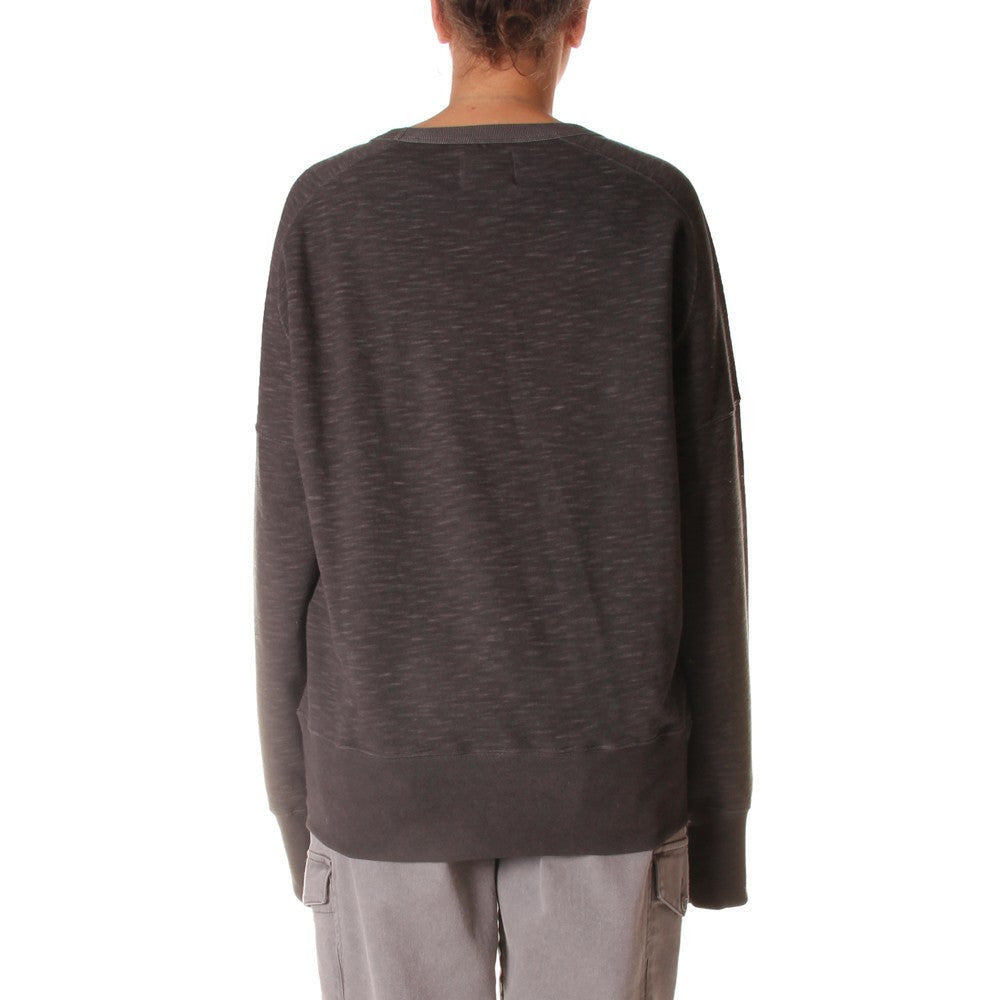WRAD unisex sweatshirt graphi-tee logo grey organic cotton 