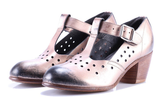 MOMA womens powder leather Heel sandals