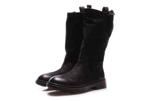 MANOVIA 52 womens black suede handmade Boots 