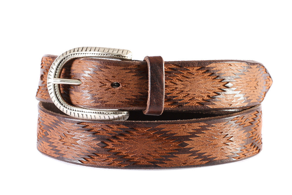 ORCIANI | Belt brown laser cut leather | MODEMOUR ♥