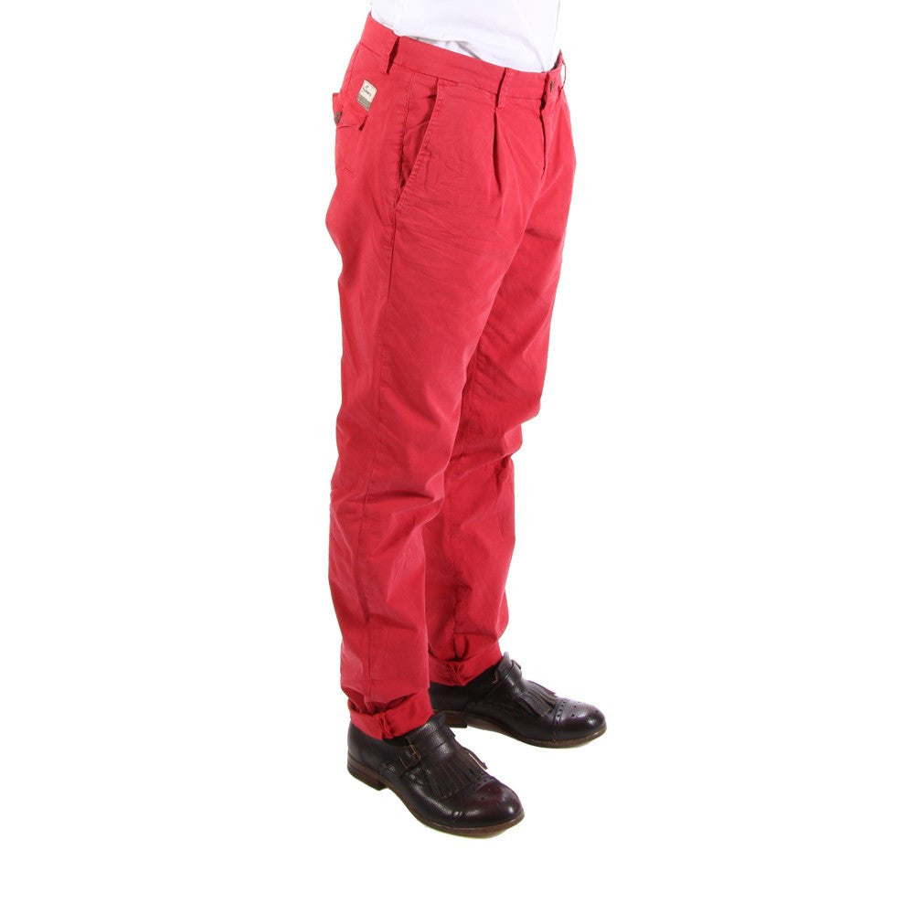 MASON'S mens bright red cotton Chino pants 