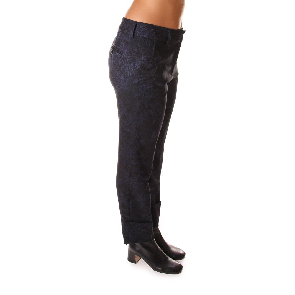 KUBERA 108 womens black/blue floral Chino pants 