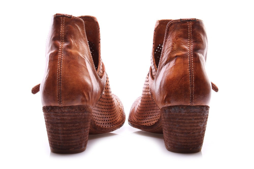 OFFICINE CREATIVE womens cognac brown Ankle boots 