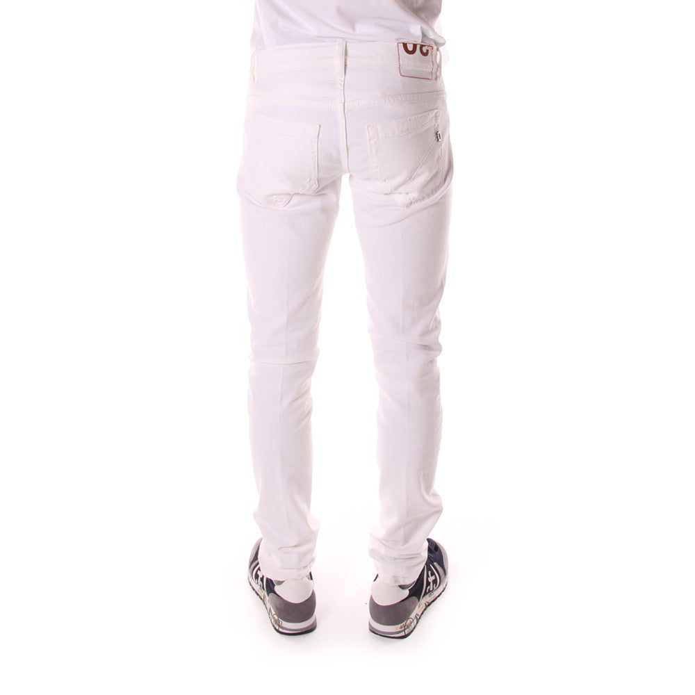 DONDUP mens white stretch cotton Jeans 
