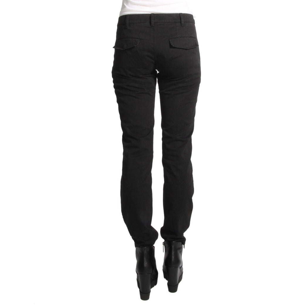 MASON'S womens elasticized cotton Pants black 