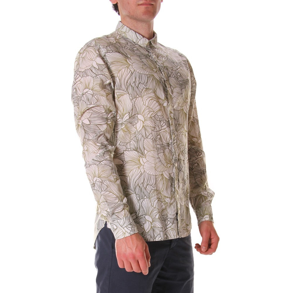 OFFICINA36 mens floral print cotton Shirt 