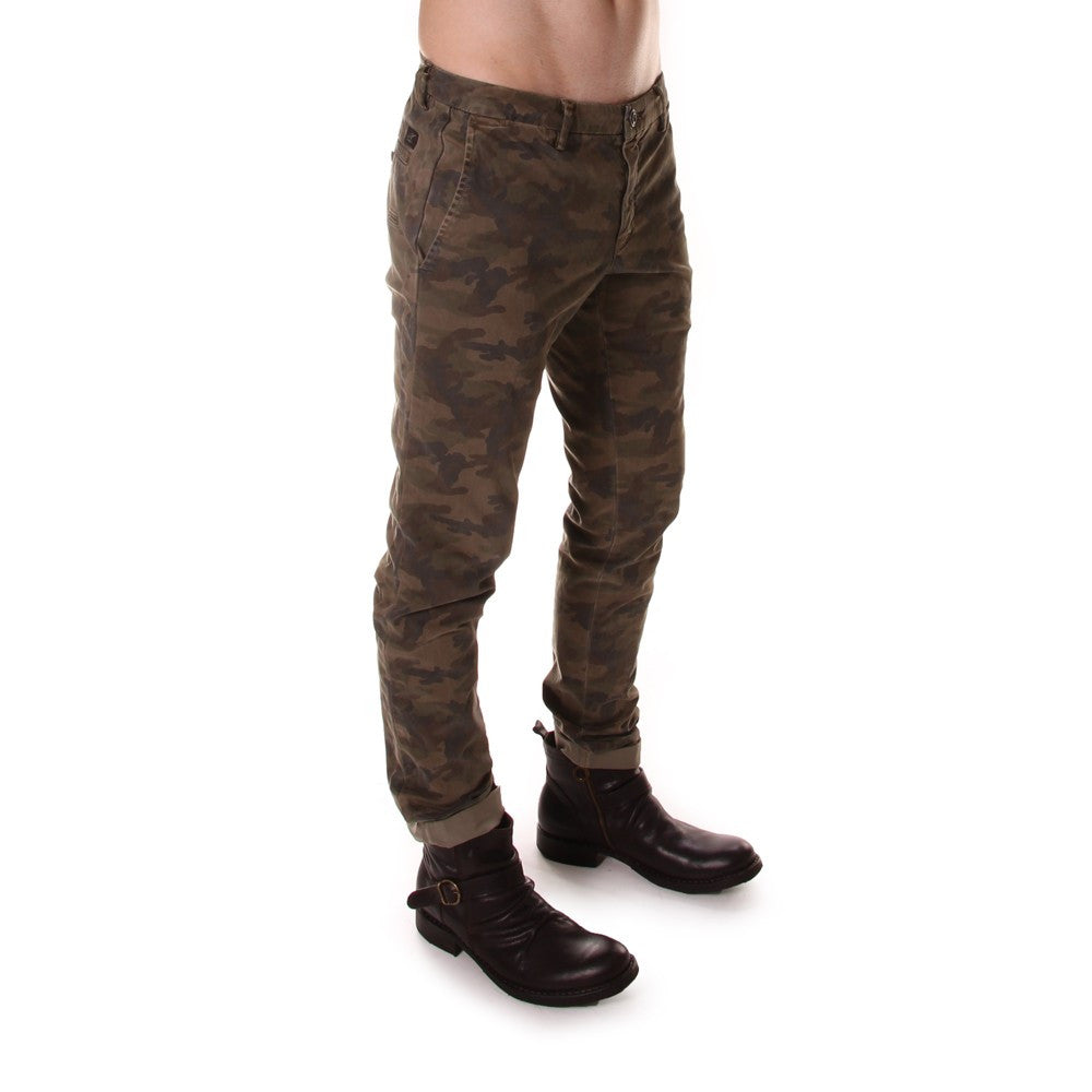 MASON'S mens camouflage cotton Chino pants 