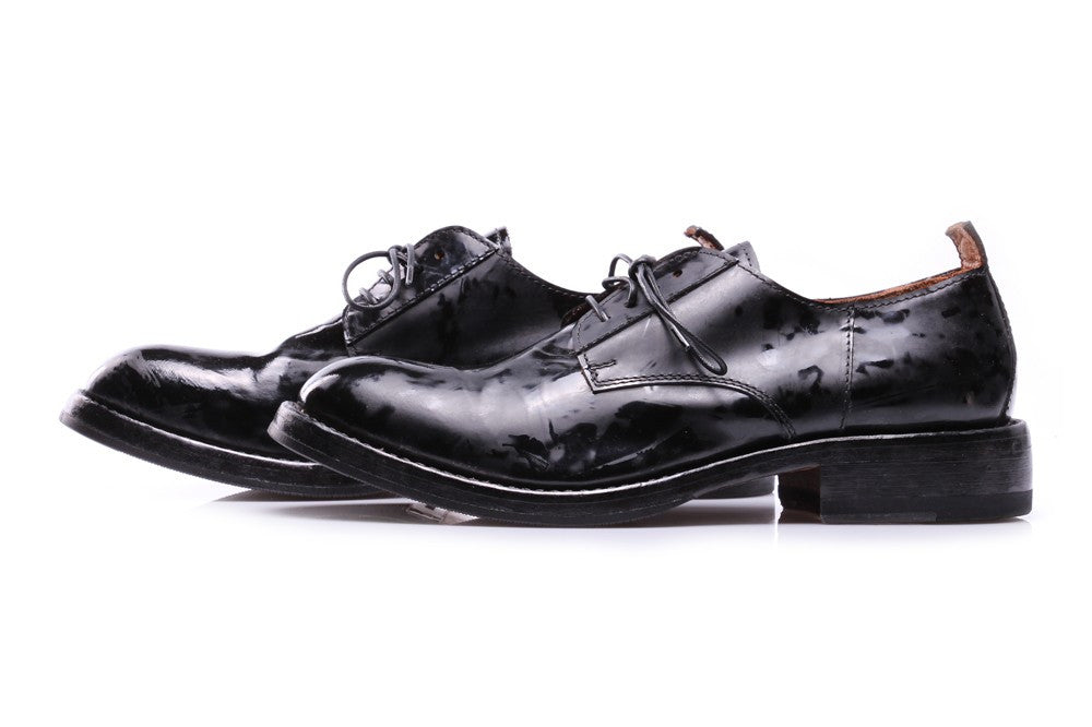 | Derby shoes black spotted leather MODEMOUR ♥