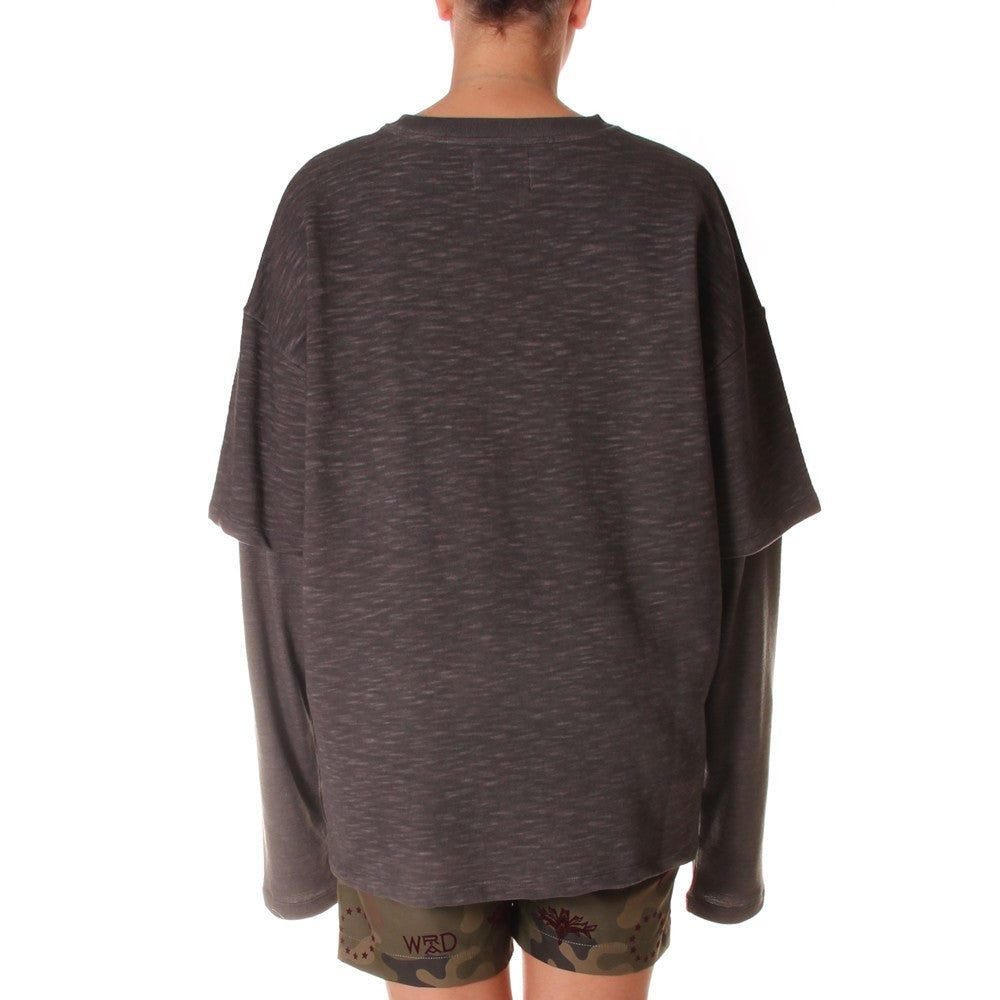 WRAD unisex T-shirt sweatshirt grey organic cotton 