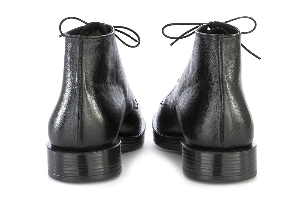 Ton Gout mens black leather lace ankle boots 