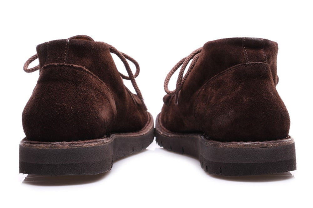 MOMA mens dark brown suede Desert boots 