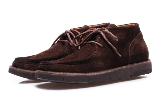 MOMA mens dark brown suede Desert boots 