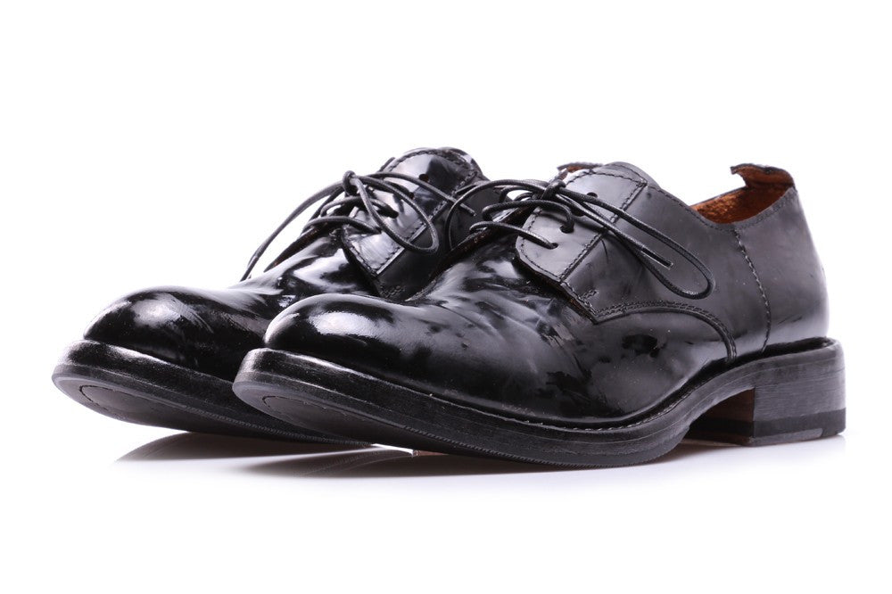 | Derby shoes black spotted leather MODEMOUR ♥