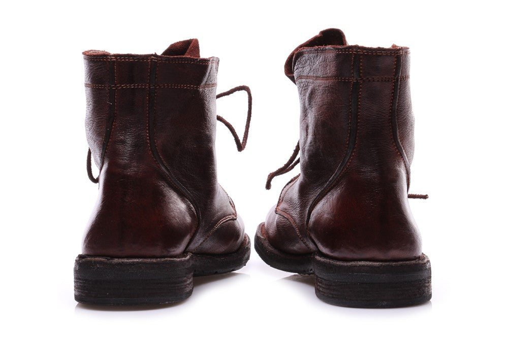 MANOVIA 52 womens reddish brown Lace-up ankle boots 
