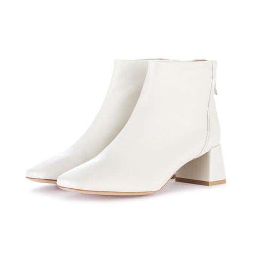 made 94 ice white women's ankle boots