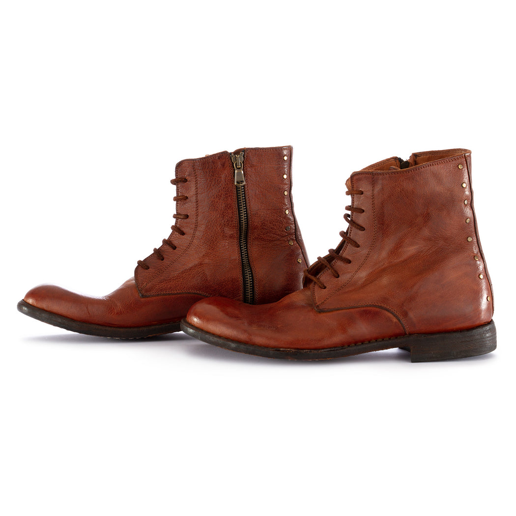 manovia 52 mens boots lux brown leather