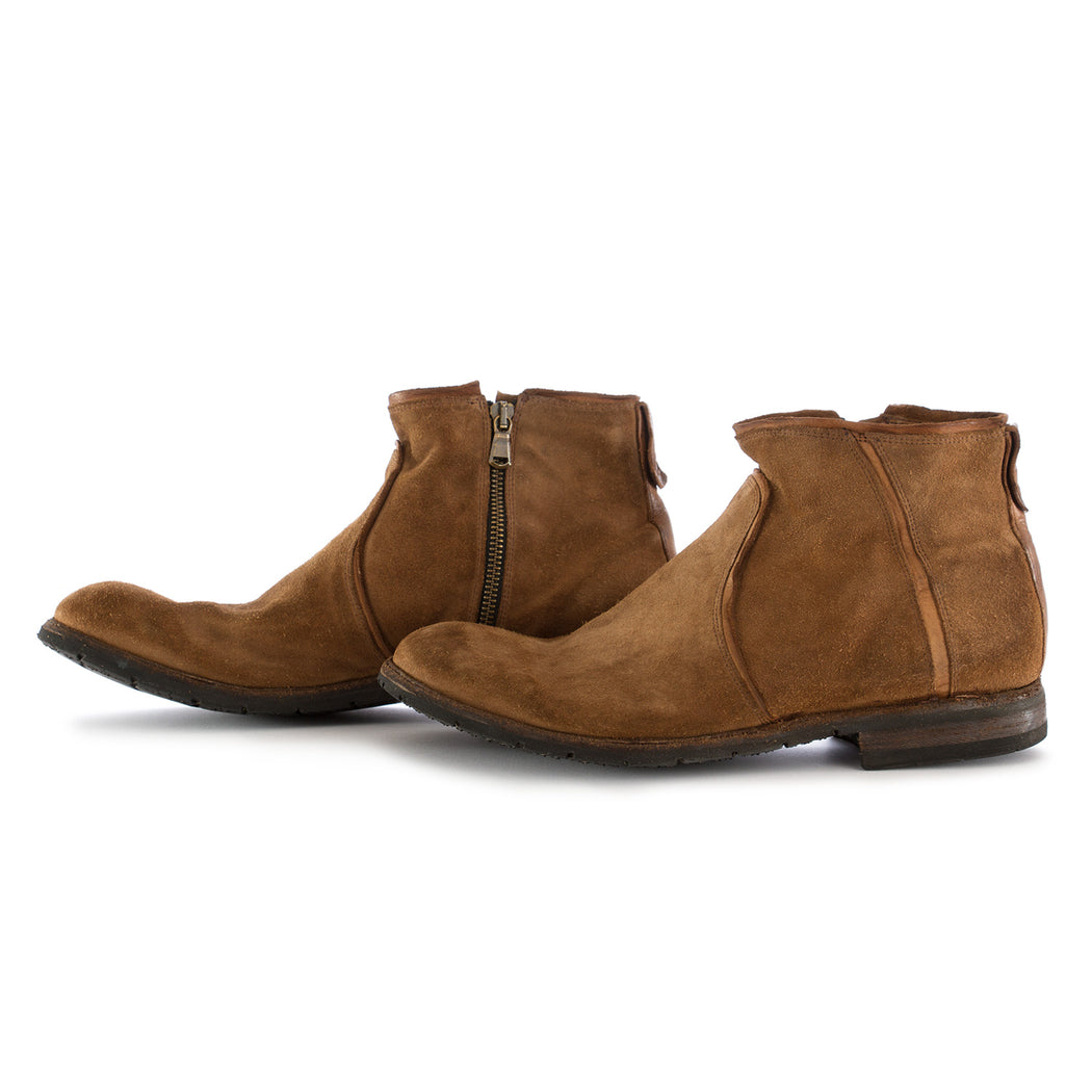 manovia 52 mens ankle boots velour brown