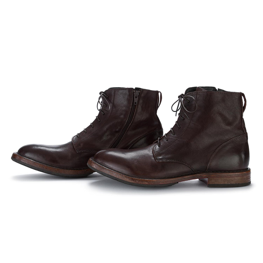 moma men's ankle boots ebano brown