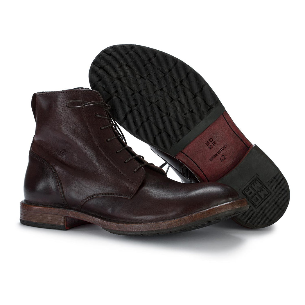 moma men's ankle boots ebano brown