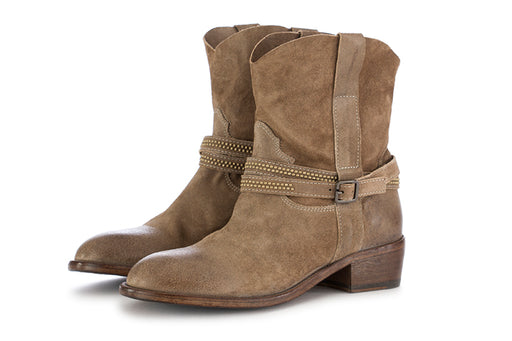 MOMA | ANKLE BOOTS TAUPE GREY SUEDE