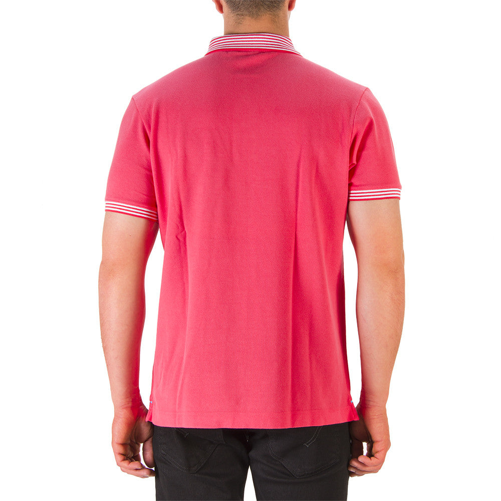 BEST COMPANY mens strawberry pink cotton piquet Polo 
