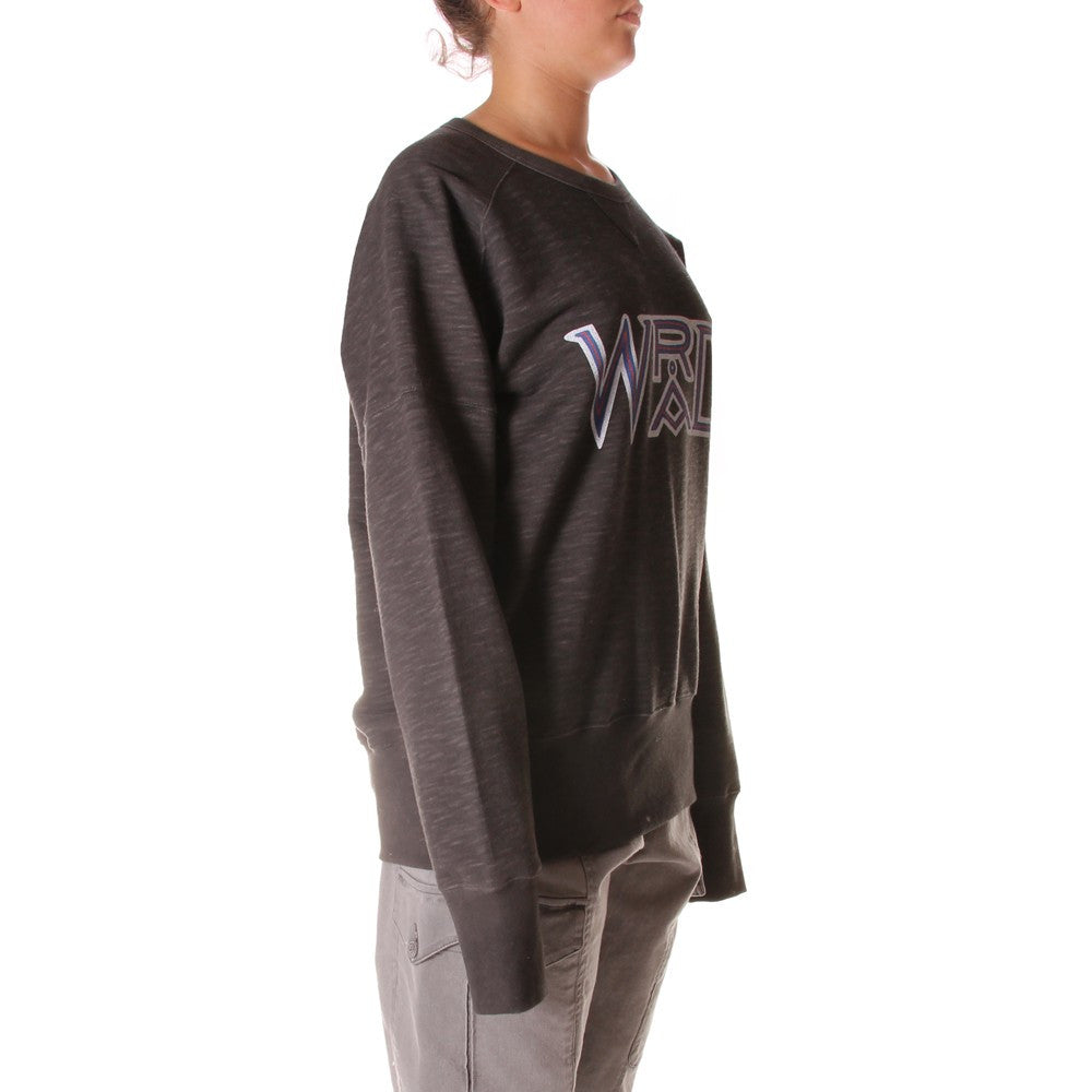 WRAD unisex sweatshirt graphi-tee logo grey organic cotton 