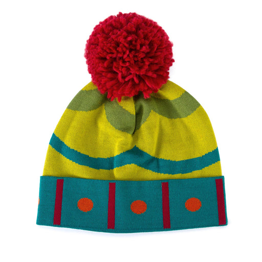 sghevit beanie hat pon pon red green