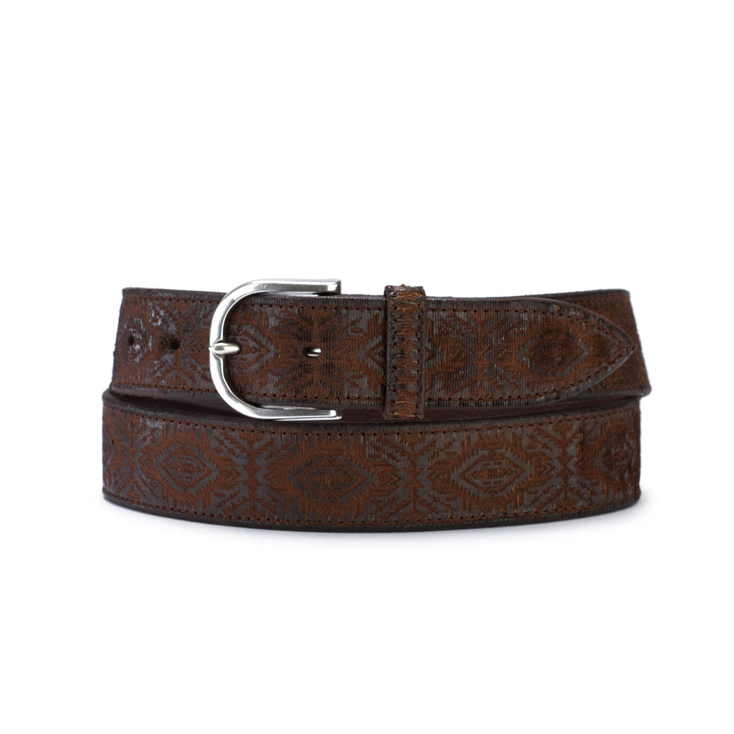 orciani mens belt cutting brown