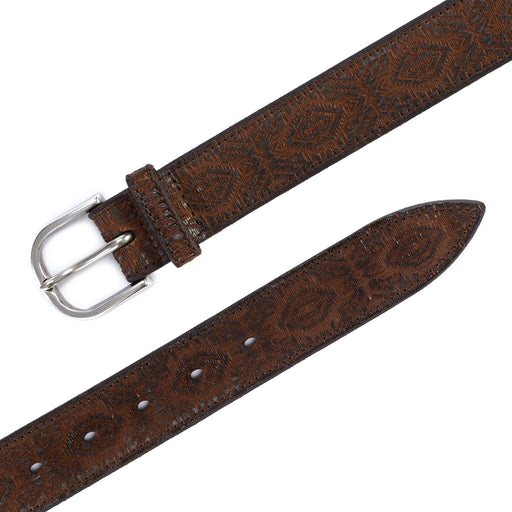 orciani mens belt cutting brown