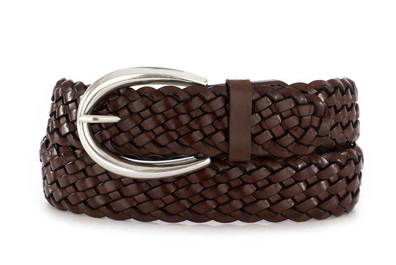 Orciani womens belt "Masculine" brown leather