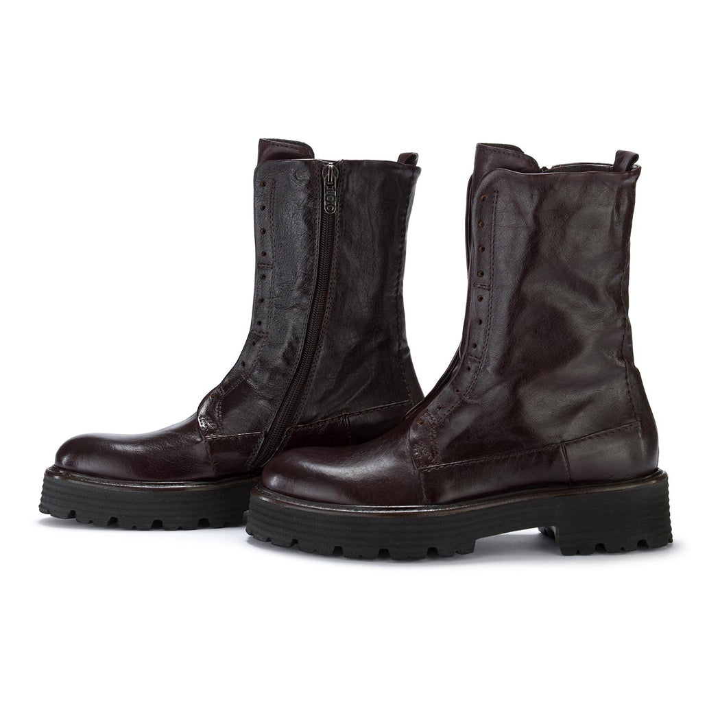 manovia52 womens boots dark brown
