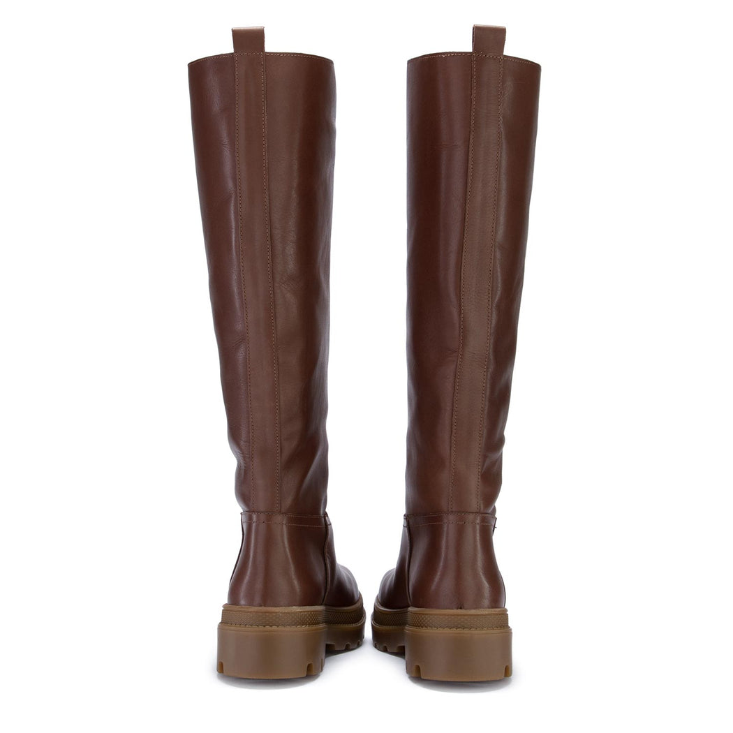 sofia len womens boots nut brown