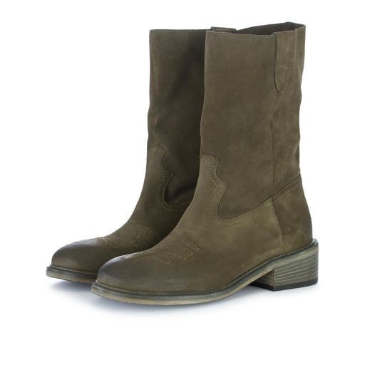 sofia len womens boots suede green