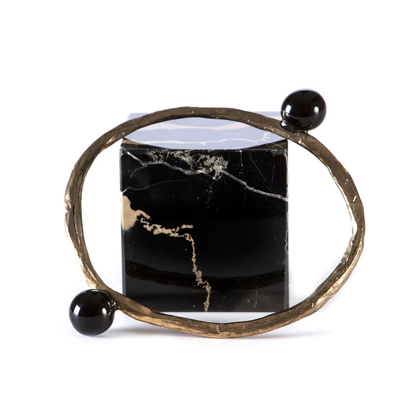 Tolemaide "Bianca" bracelet black ceramic