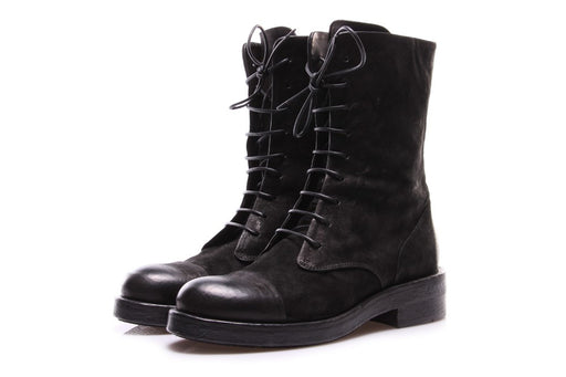 ERNESTO DOLANI womens black suede Lace-up boots 